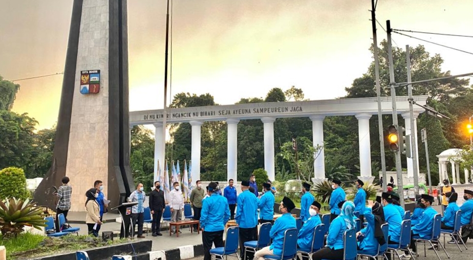 Lantik PK KNPI se-Kota Bogor, Bagus Ajak Pemuda Berlari