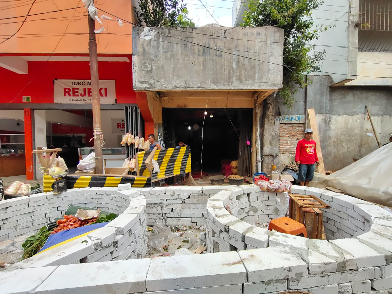 Pembangunan Taman di Jalan Pedati Diprotes Pedagang