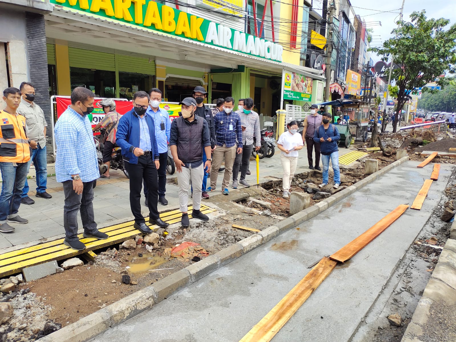 Geram! Bima Ultimatum Kontraktor Proyek Pedestrian Jalan Sudirman