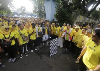 Meriahkan HUT ke 58, Golkar Kota Bogor Gelar Senam dan Jalan Sehat 