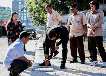 Sidak! Bima Temukan Proyek Pedestrian BMC Belum Rampung dan Amburadul