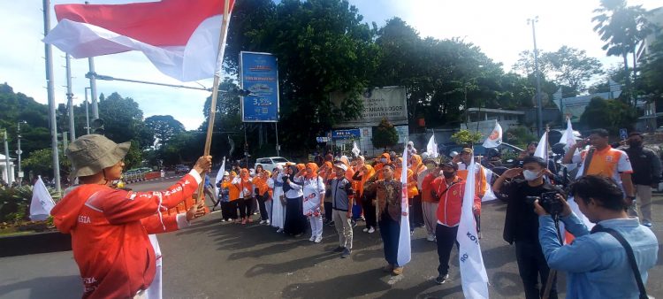 Peringati Hari Sumpah Pemuda, PKS Muda Kota Bogor Gelar Apel Siaga di Tugu Kujang