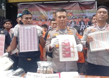 Polisi Bekuk 4 Pengedar dan Sita 15 Juta Uang Palsu