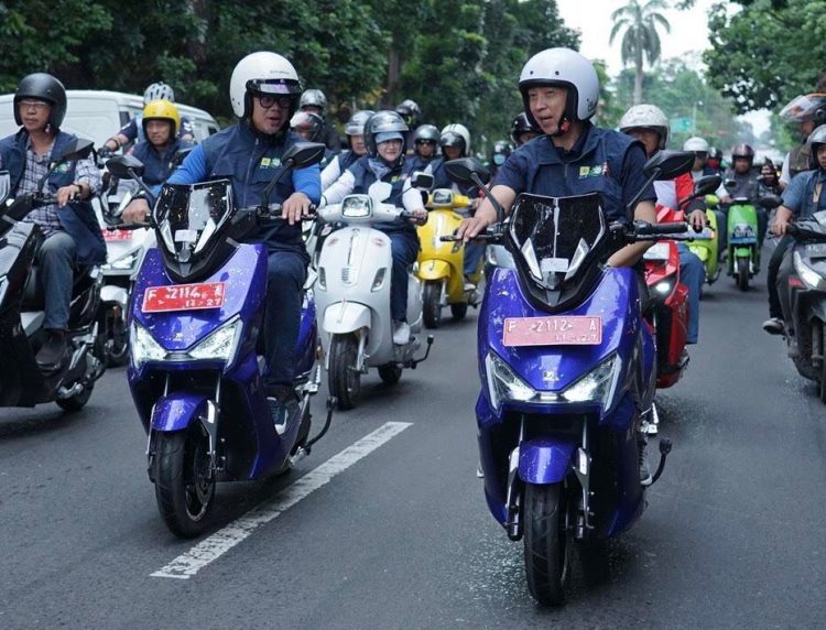 Pemkot Bogor Resmikan SPKLU Sekaligus Riding Peduli Stunting