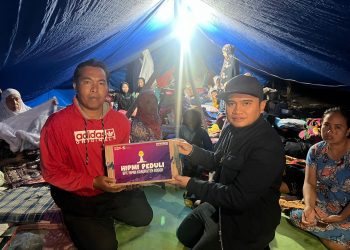 Tumbuhkan Kepekaan Sosial, BPC HIPMI Kabupaten Bogor Salurkan Bantuan ke Korban Bencana Cianjur 