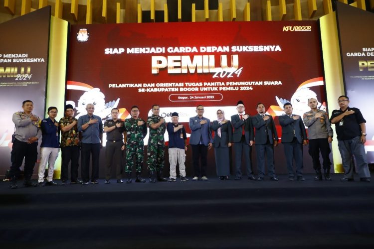 Plt Bupati Bogor Minta PPS dan PPK Sinergi Sukseskan Pemilu 2024
