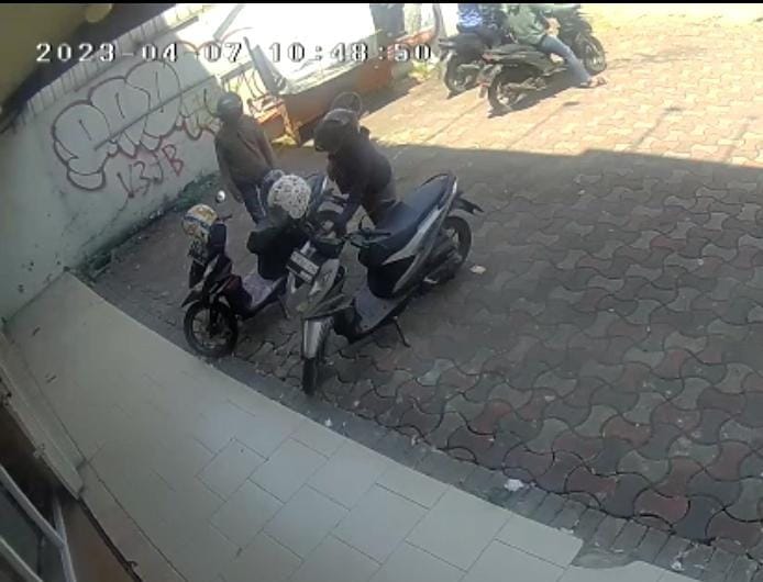 Curanmor Merajalela! Kurang dari 2 Menit, Dua Motor Raib