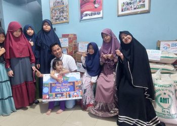 BRI Bogor Pajajaran Berbagi Paket Sembako Kepada 3 Panti dan Sahabat Pers