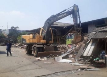 Pembongkaran Gedung Pasar Jambu Dua Ditargetkan 40 Hari Rampung 