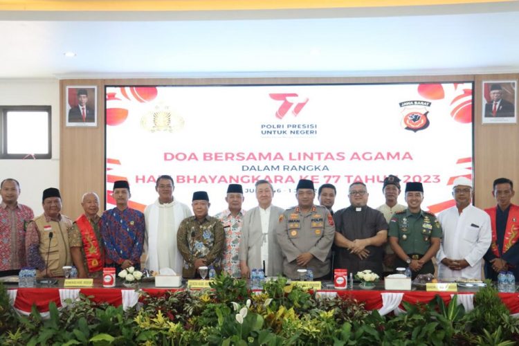 Sambut Hari Bhayangkara ke-77, Polres Bogor Gelar Do’a Lintas Agama