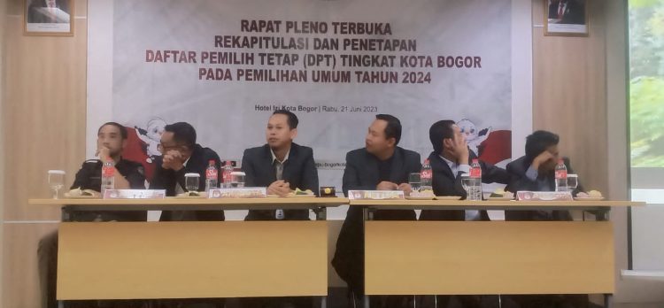 KPU Kota Bogor Tetapkan, DPT Pemilu 2024 Sebanyak 800.181 Pemilih