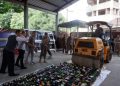 Satpol PP Musnahkan 1.845 Botol Miras Hasil Razia