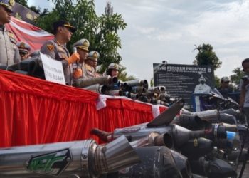 Satlantas Bogor Kota Sita 2.148 Knalpot Brong