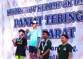 Koleksi 19 Medali, Climber Kota Hujan Pertahankan Juara Umum Kejurprov Jabar 2023