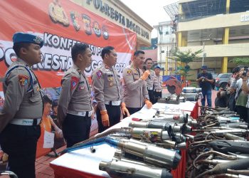 Polresta Bogor Kota Kembali Musnahkan 3.637 Knalpot Brong