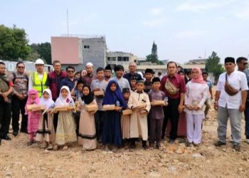 Jelang Groundbreaking Proyek Pasar Sukasari, CV. Purnabri Santuni Anak Yatim 