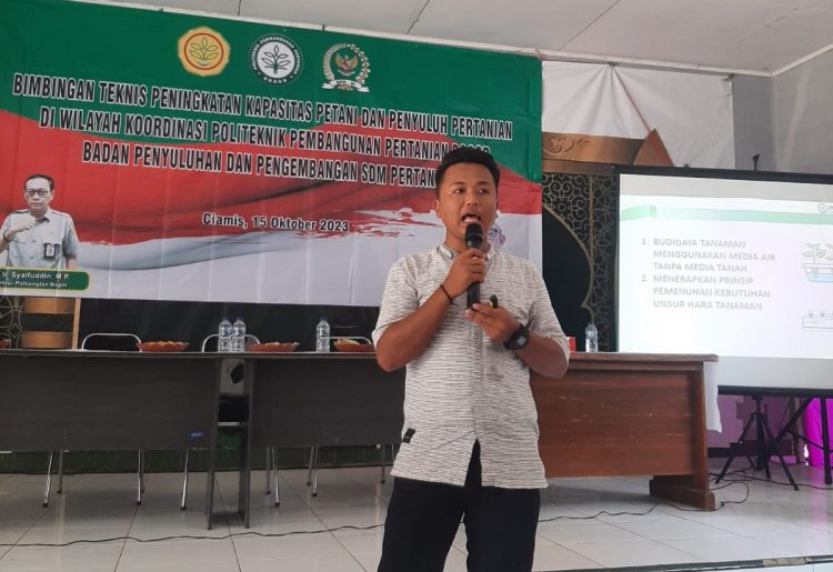 Dampingi Petani dan Penyuluh, Polbangtan Kementan Tingkatkan Potensi Pertanian di Ciamis