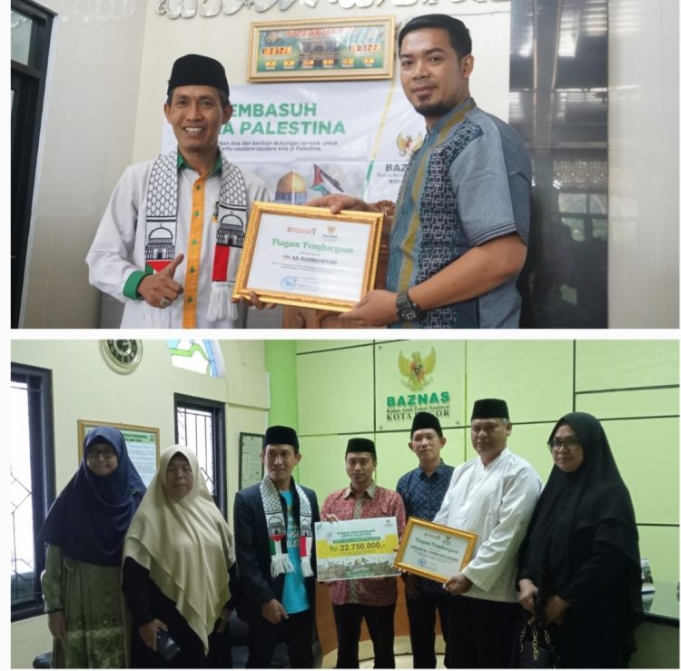 Donasi Dari Lembaga Pendidikan Untuk Palestina Melalui Baznas Terus Bertambah