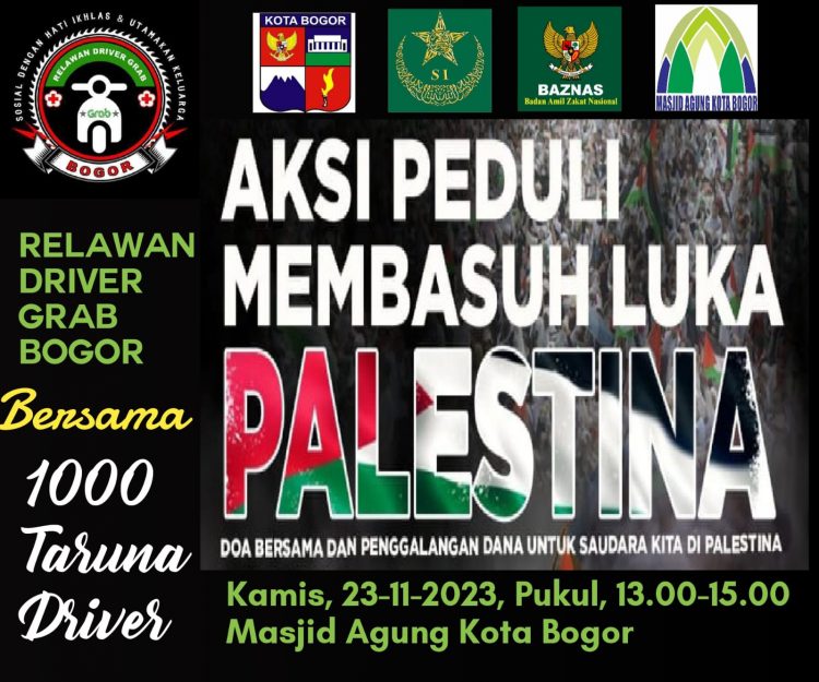Ribuan Driver Grab Akan Galang Donasi Untuk Palestina