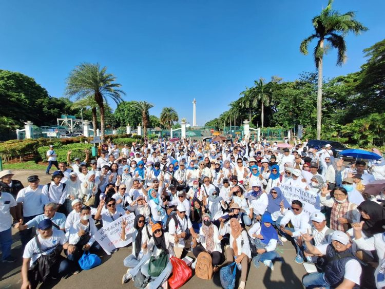 Kawal Kasasi Perkara KSP SB, 400 Anggota PSBB Geruduk Gedung MA