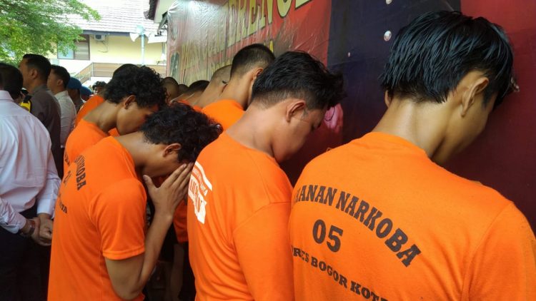 Polresta Bogor Kota Ringkus 25 Pengedar Narkoba
