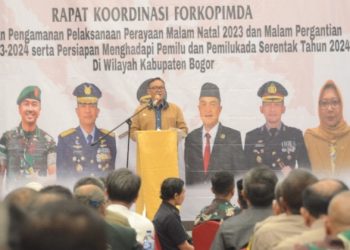 Forkopimda Kabupaten Bogor Gelar Rakor Pengamanan Nataru dan Pemilu 2024