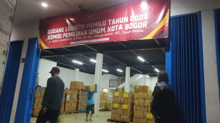 KPU Kota Bogor Terima 817.283 Lembar Surat Suara Pemilu 2024