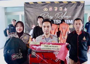 Polres Bogor Bekuk 3 Pelaku Pencurian di Fizza Hut Gunung Putri