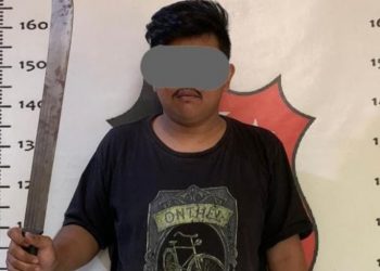 Satreskrim Polsek Parung Amankan Pria Bersajam 