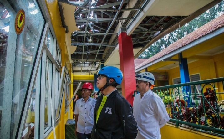 Perbaikan Gedung SDN Polisi 1 Yang Ambruk Nunggu DED Rampung