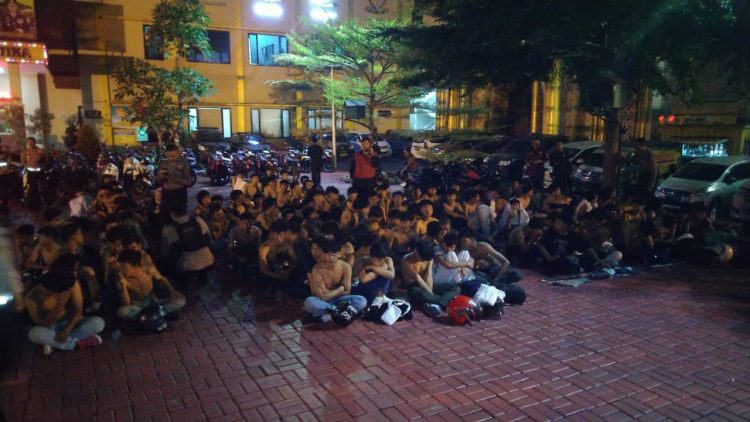 Polresta Bogor Kota Amankan Ratusan Anggota Gangster Aliansi Bocimi