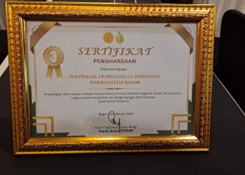 Polbangtan Kementan Raih 3 Besar, Kinerja Terbaik 2023