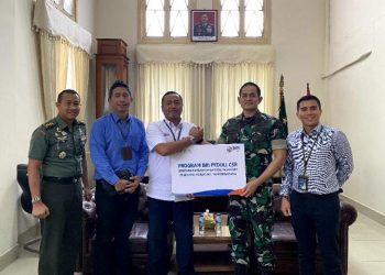 BRI Branch Office Bogor Dewi Sartika Serahkan CSR Untuk Pembangunan Sarana Olahraga