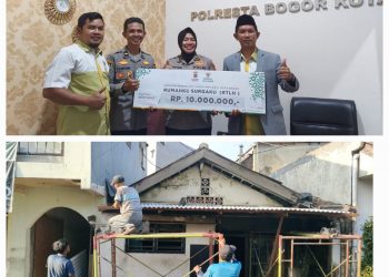Dua Rumah Tidak Layak Huni Disumbang Baznas Kota Bogor