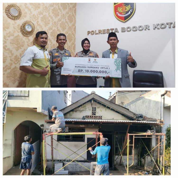 Dua Rumah Tidak Layak Huni Disumbang Baznas Kota Bogor