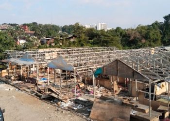 Pedagang Mulai Masuki Bangunan Baru, TPS Pasar Jambu Dua Dibongkar