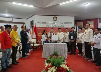 Pilwalkot Bogor 2024, Sendi – Melli Resmi Daftar ke KPU 