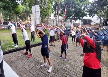 Jumat Sehat, Wartawan PWI Kota Bogor Ramai-ramai Olahraga