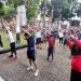 Jumat Sehat, Wartawan PWI Kota Bogor Ramai-ramai Olahraga