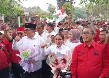 Diusung PDI-P dan Hanura Untuk Pilwalkot Bogor, Rena – Teddy Risandi Daftar ke KPU