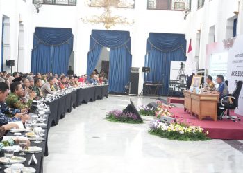 Rakor Kepala Daerah Se-Jabar, Pj. Bupati Bogor Mengikuti Arahan Mendagri