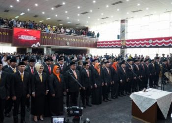 Pelantikan 50 Anggota DPRD Kota Bogor Periode 2024 – 2029, Pimpinan Sementara DPRD Pastikan Kawal Suara Rakyat