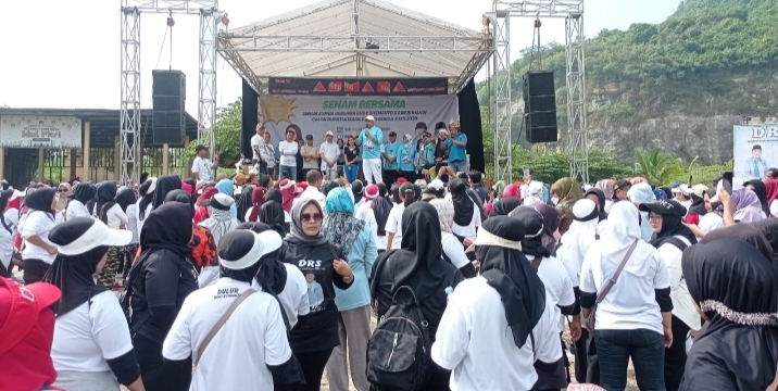 Dahsyat! Ribuan Emak-emak Dukung Cabup Rudy Susmanto Jadi Bupati Bogor