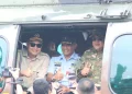 Ketua DPRD Dampingi Bupati Bogor Pantau Arus Mudik Gunakan Helikopter TNI AU