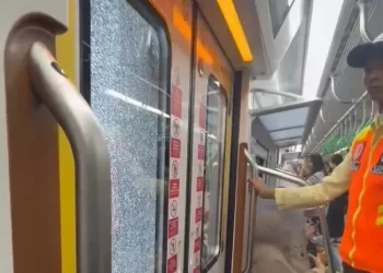 pelaku pelemparan batu