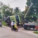 Tak Kuat Nahan Beban, Truk Bermuatan Pasir Terguling di Tamansari