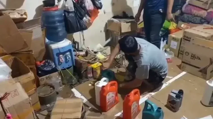 Rumah Produksi Oli Palsu
