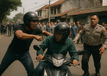 dua pengendara motor