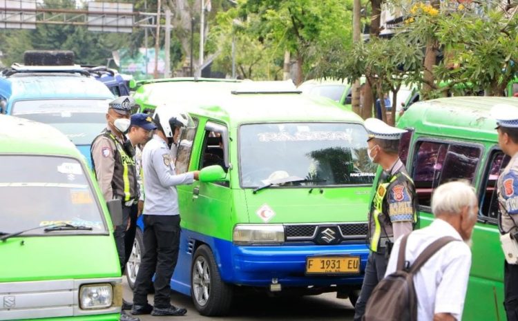 Tanpa Toleransi, Dishub Kota Bogor Tilang 54 Angkutan Umum dan Kandangkan 10 Unit