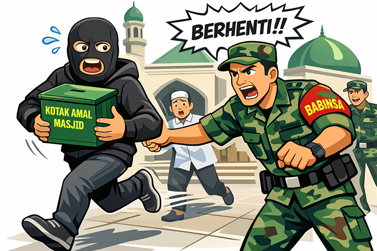 pencuri kotak amal